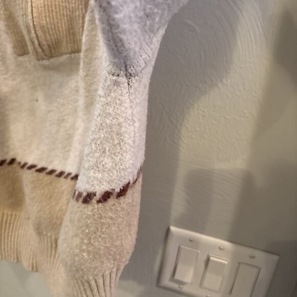 ARIAT Womens Large Southwestern Horse Batwing Sleeve Pullover Sweater Western L - Picture 7 of 9